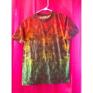 Rainbow Flames T-Shirt ❤️🧡💛💚🖤